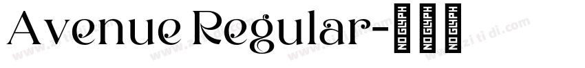 Avenue Regular字体转换